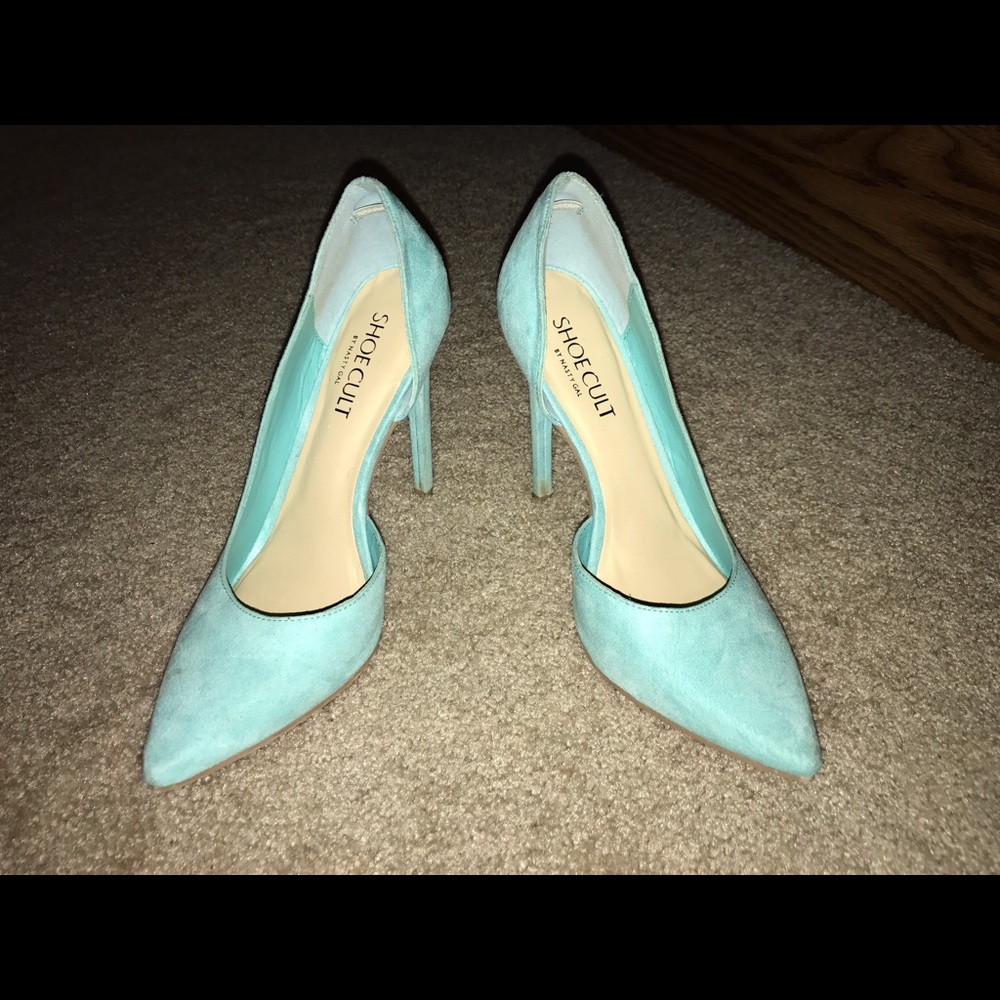 Nasty Gal - Light Blue Suede Pumps