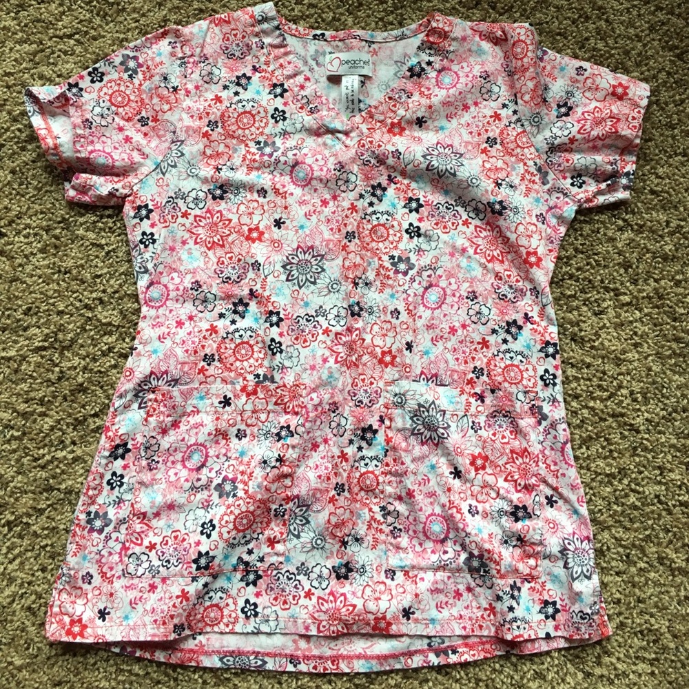 XS scrub top