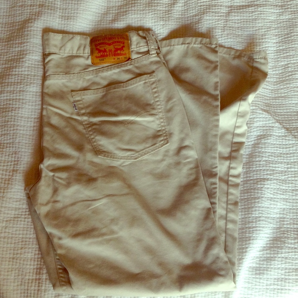 Levi's 514 Khaki Work Pants