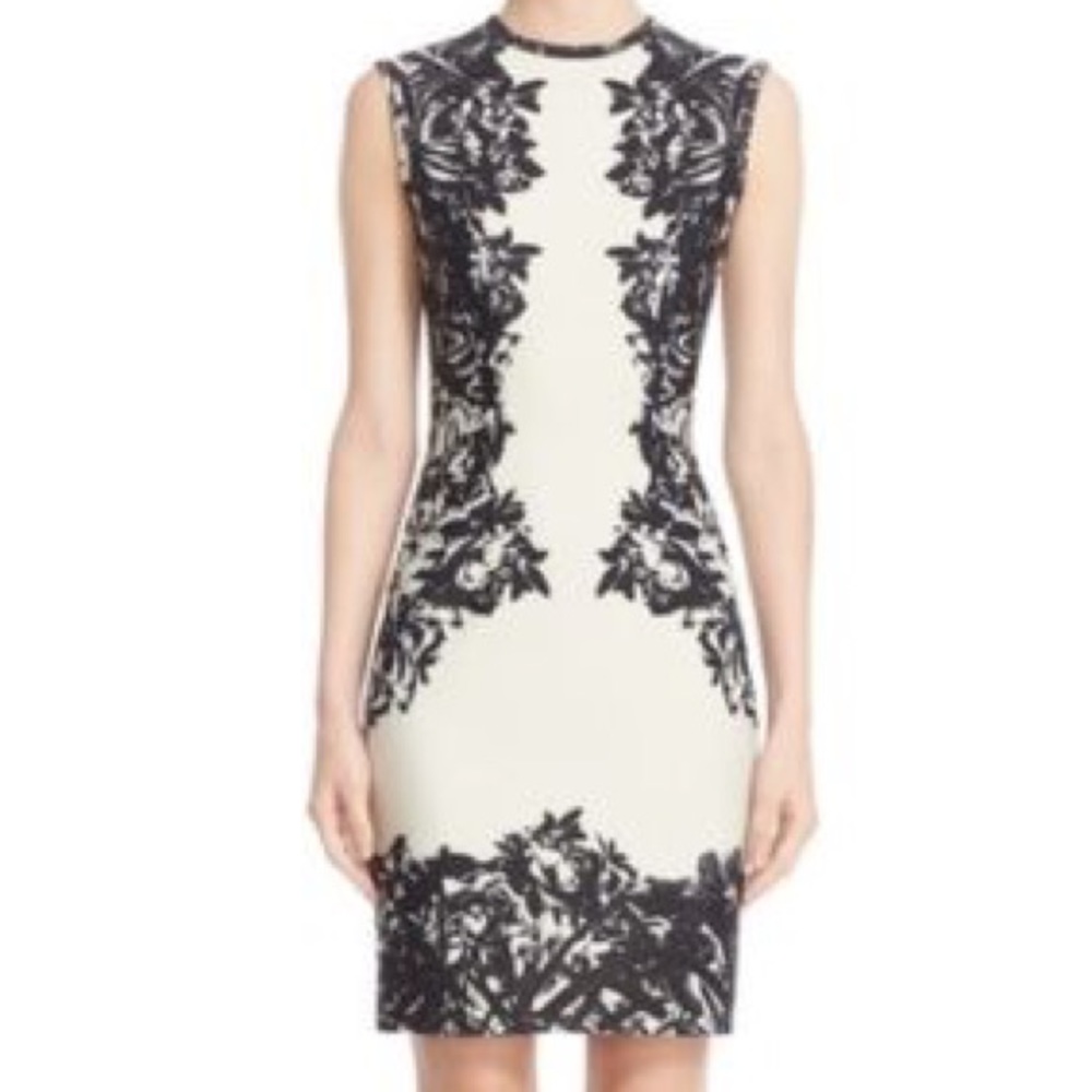 Yigal Azrouel Floral Print Scuba Sheath Dress