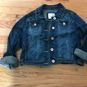 Distressed denim jacket