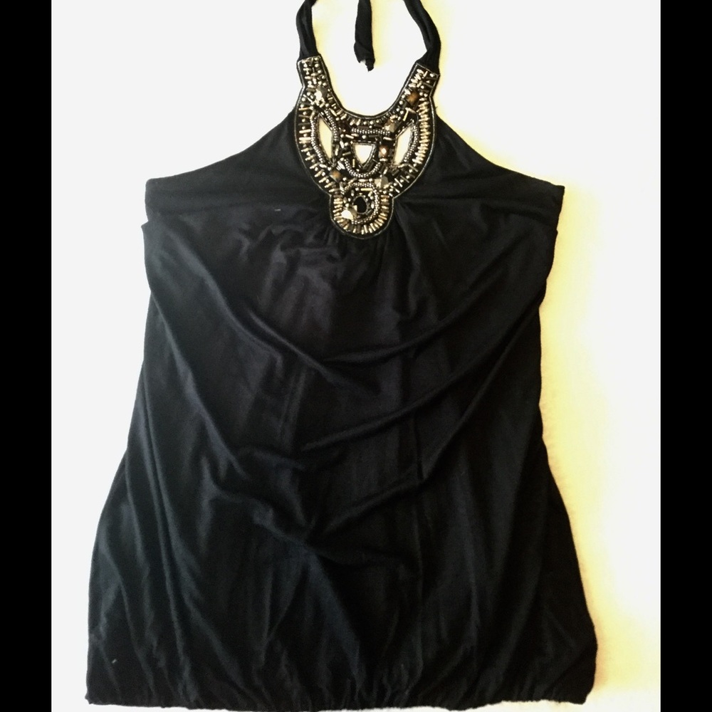 Black Halter Top