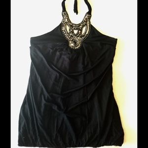 Black Halter Top