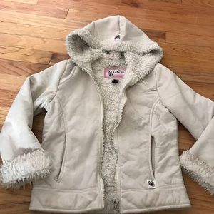 Faux wool lined coat