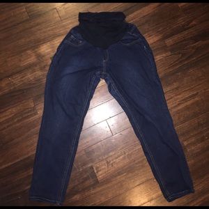 Jessica Simpson maternity dark denim straight leg