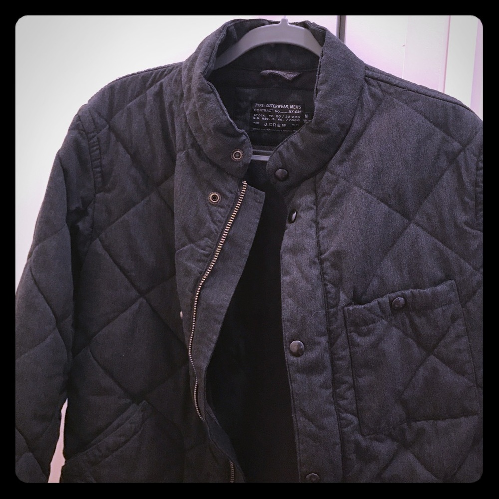 J Crew Men's Outerwear gray Jacket size M