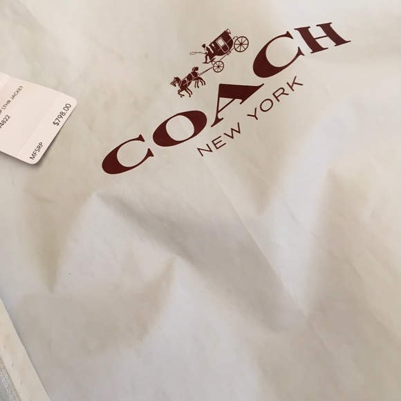 AUTHENTIC COACH BUTTER SOFT BLACK LEATHER BOMBER JACKET - Picture 7 of 8