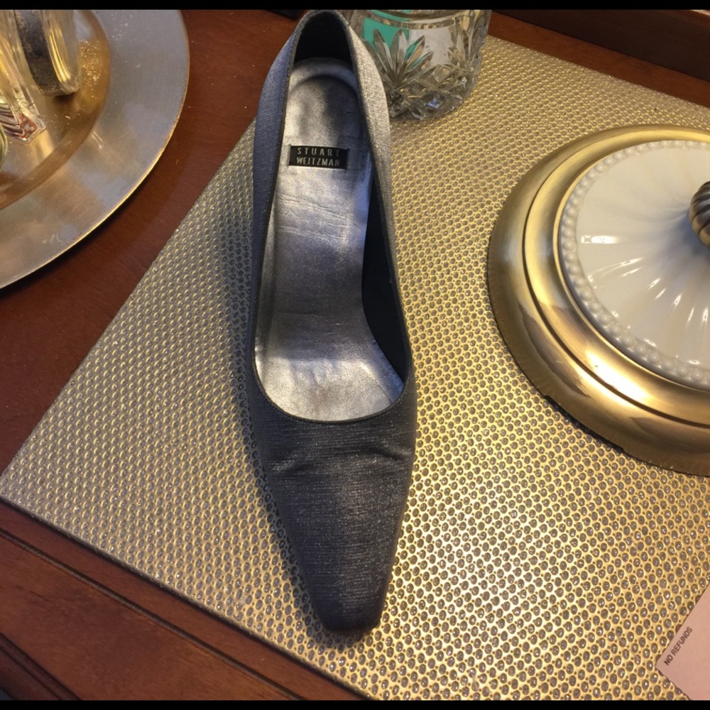 Stuart Weitzman Silver Heels