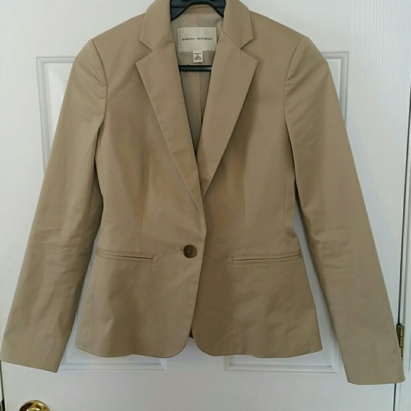 Banana Republic brown chic one button Blazer - Picture 1 of 4