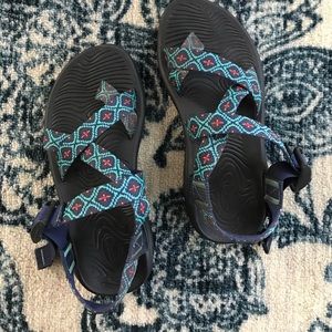 Chacos Patterned Toe Strap Sandals