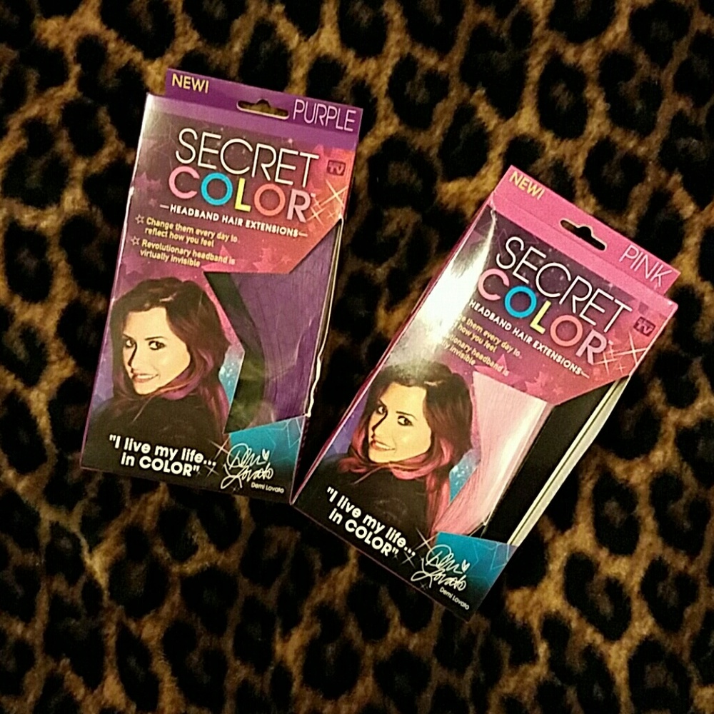 Demi Lovato Secret Color Prple&PinkHair Extensions