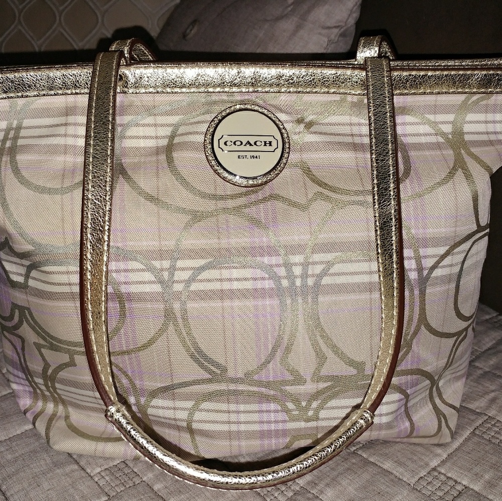 Coach Plaid Handbag