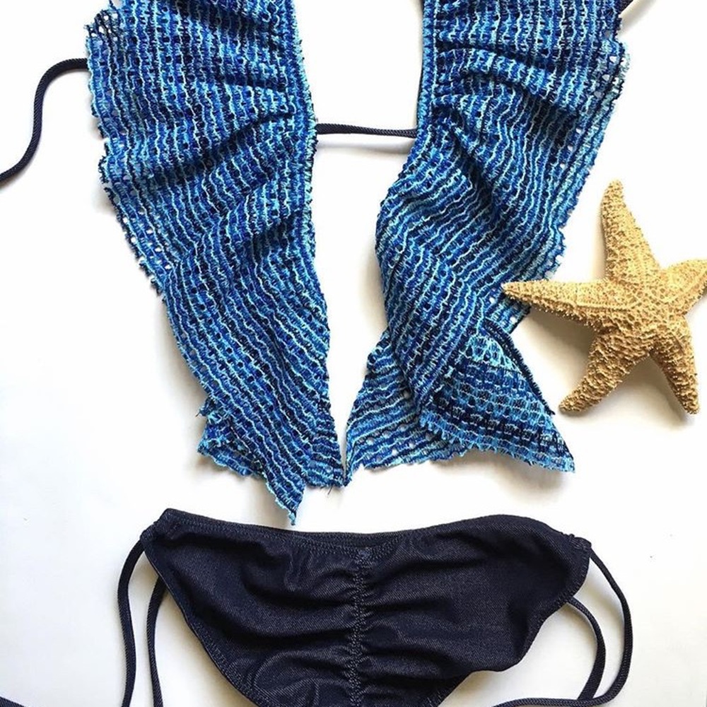 Denim handmade bikini!!