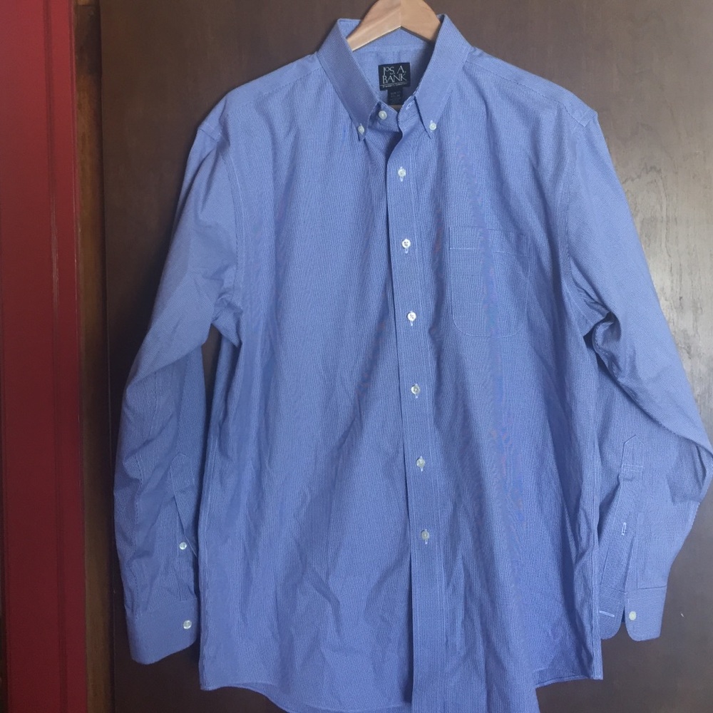 JoS. A. BANK Dress Button Down Slim Fit Shirt EUC