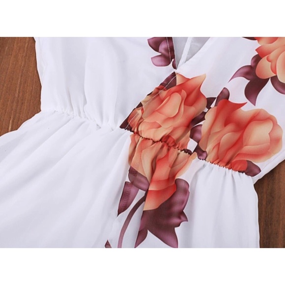 White floral romper - Picture 4 of 5