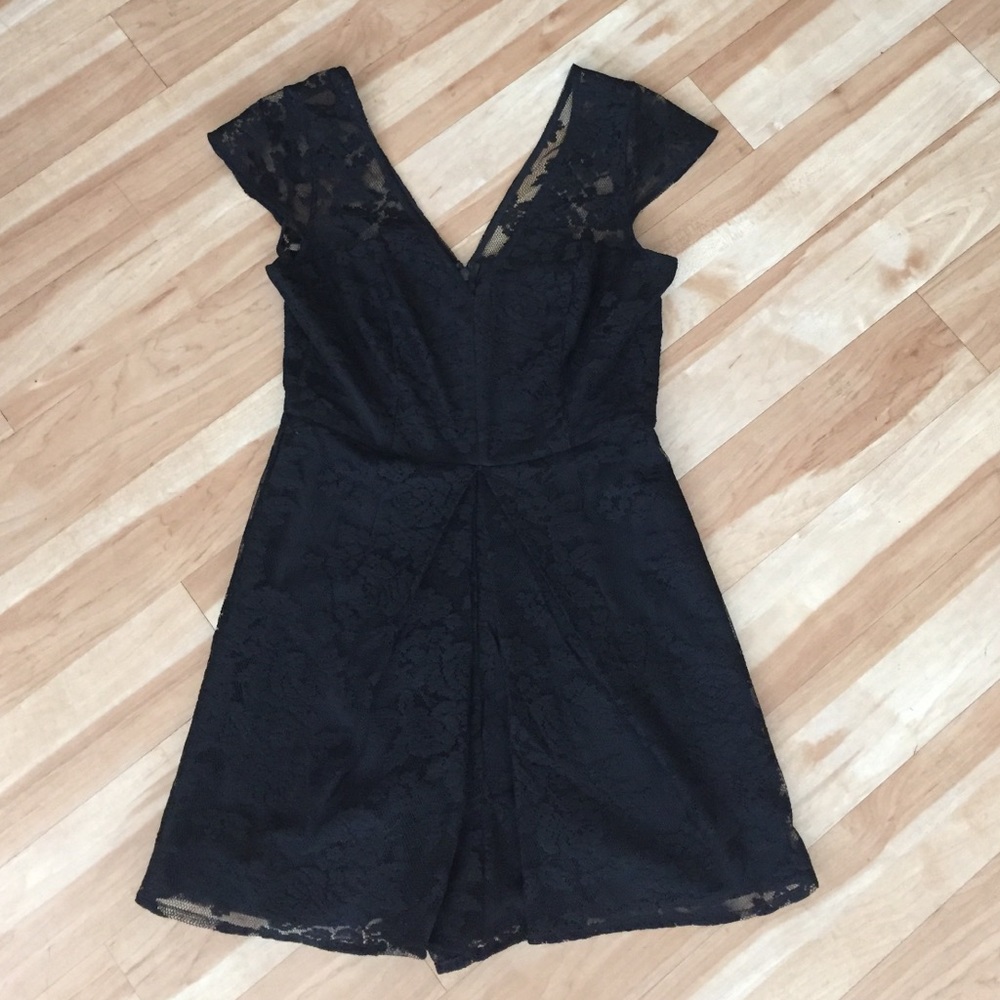 BCBGeneration Black Lace Romper