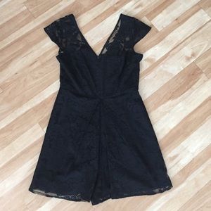 BCBGeneration Black Lace Romper