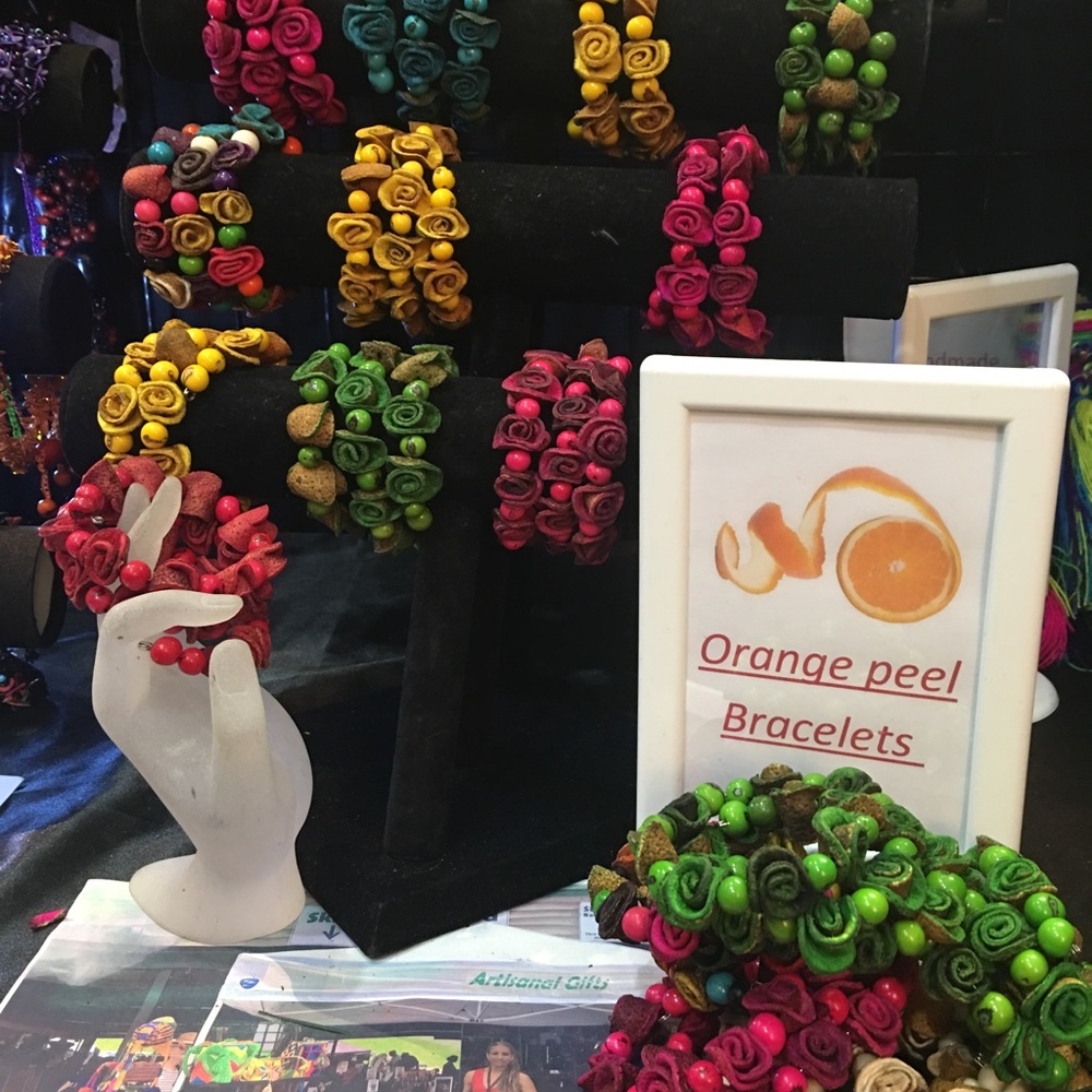 Orange peel bracelet