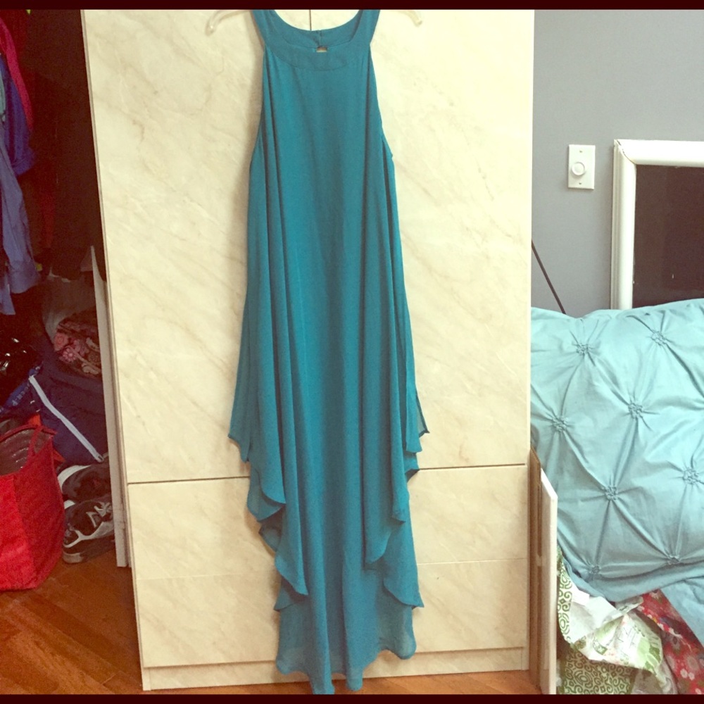 Plus Teal evening dress