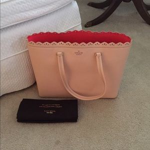 Kate Spade blush pink tote purse NWT