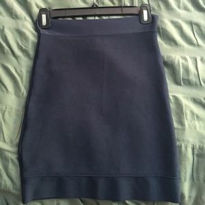 BCBG Navy Bandage Skirt worn once $80
