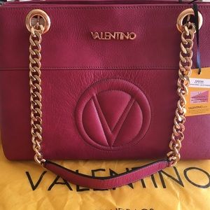 Valentino large leather Karina purse