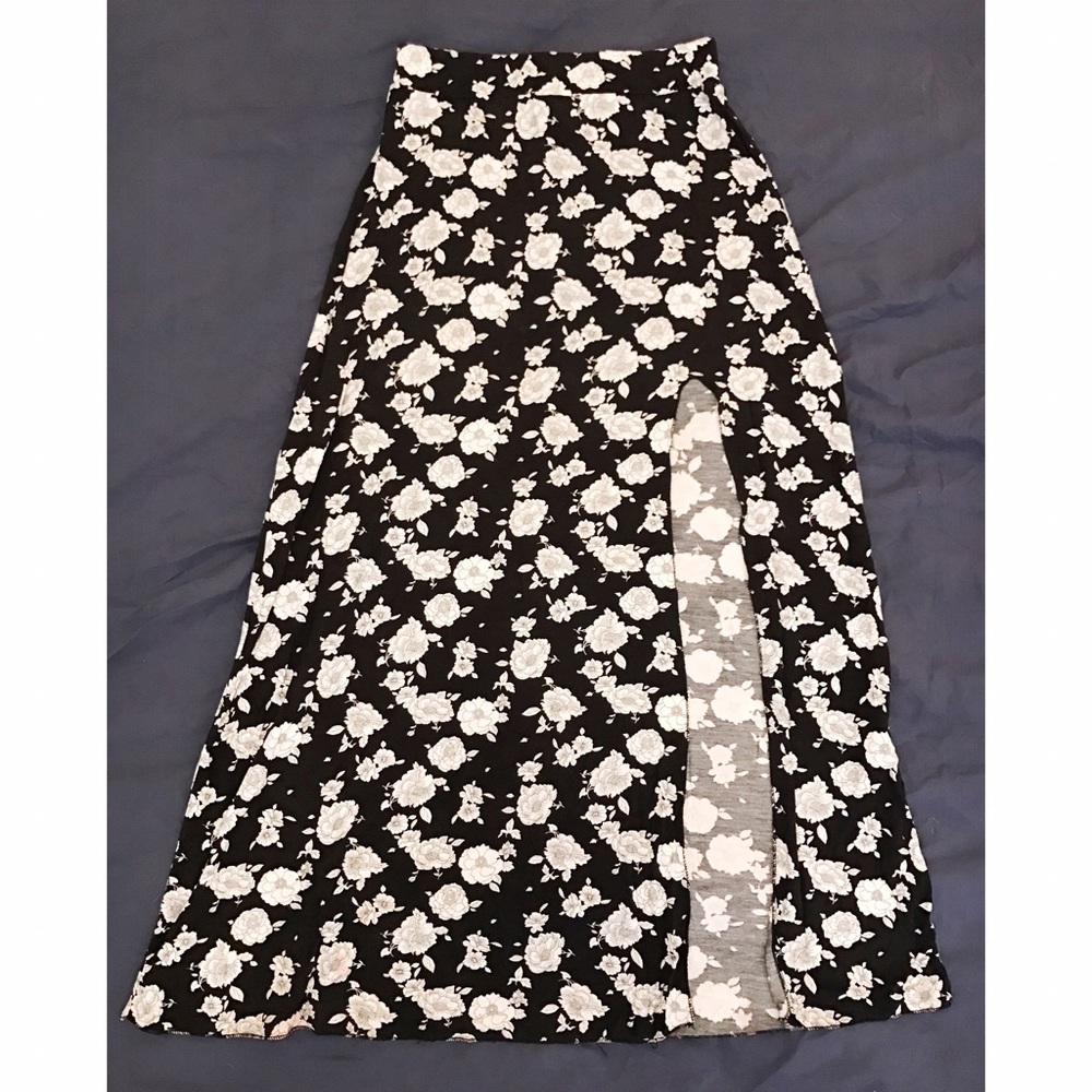 Floral maxi skirt