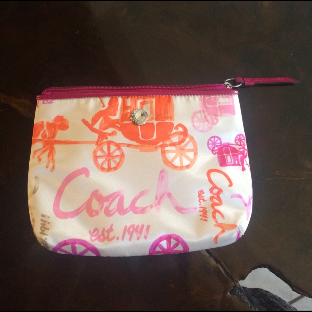 Coach clutch/cosmetic bag