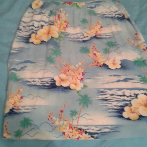 Vintage Roxy flowered tropical skirt super soft - Picture 3 of 4
