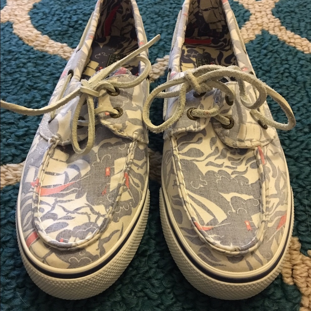 Brand new floral sperrys.