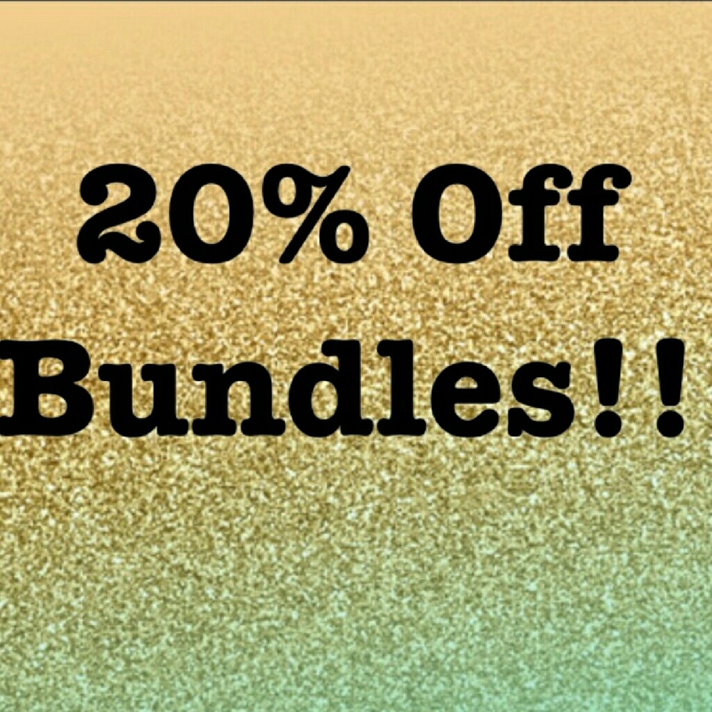 BUY 4 ITEMS GET 20% BUNDLE DISCOUNT! SOME EXPENSIVE ITEMS NOT INCLUDED. ASK ME!