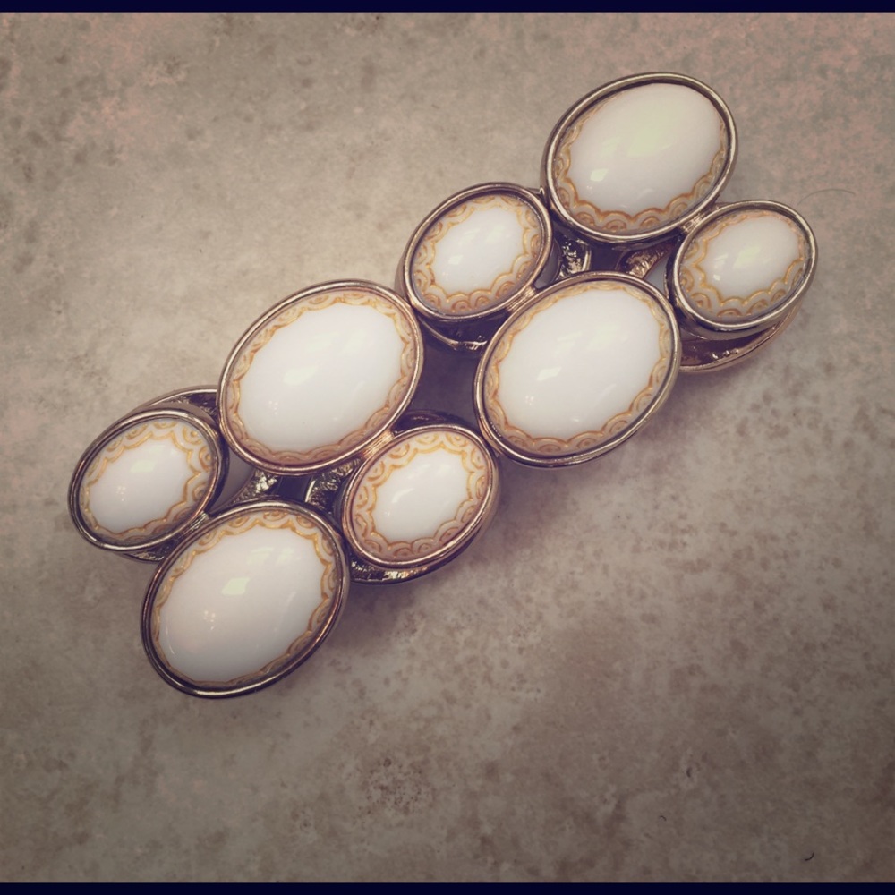 White House black market white and gold bracelet