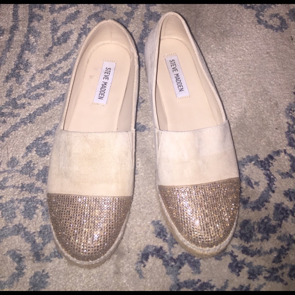 Steve Madden Rhinestone Espadrilles.