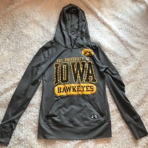 Gray Iowa Hawkeyes Hooded Sweatshirt