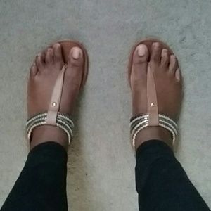 Brown Corded Sandals