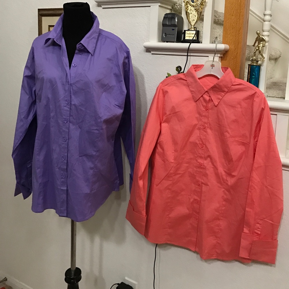 Bundle of 2 DOUBL JU NWT lavander color XL-14/16