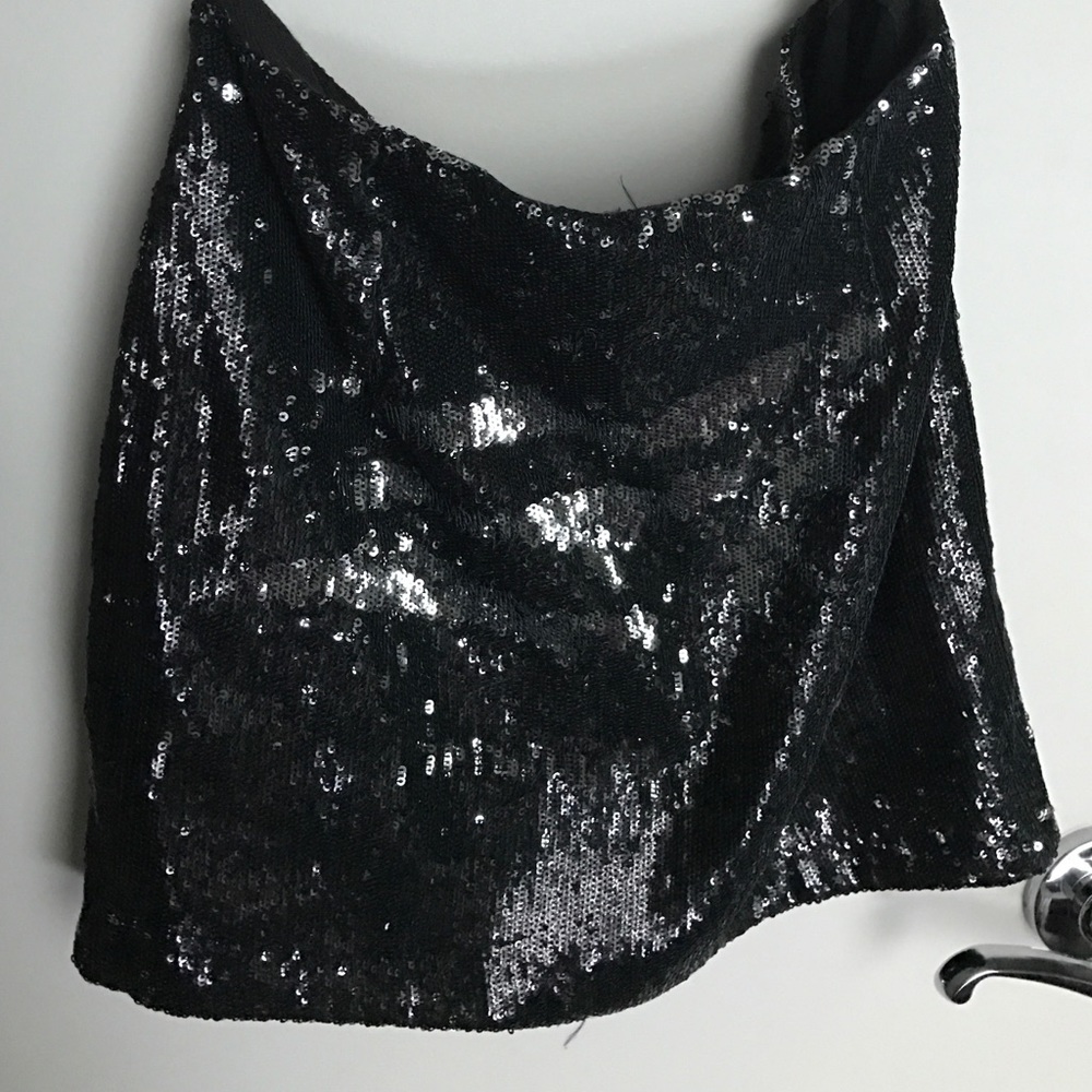Sequin mini skirt