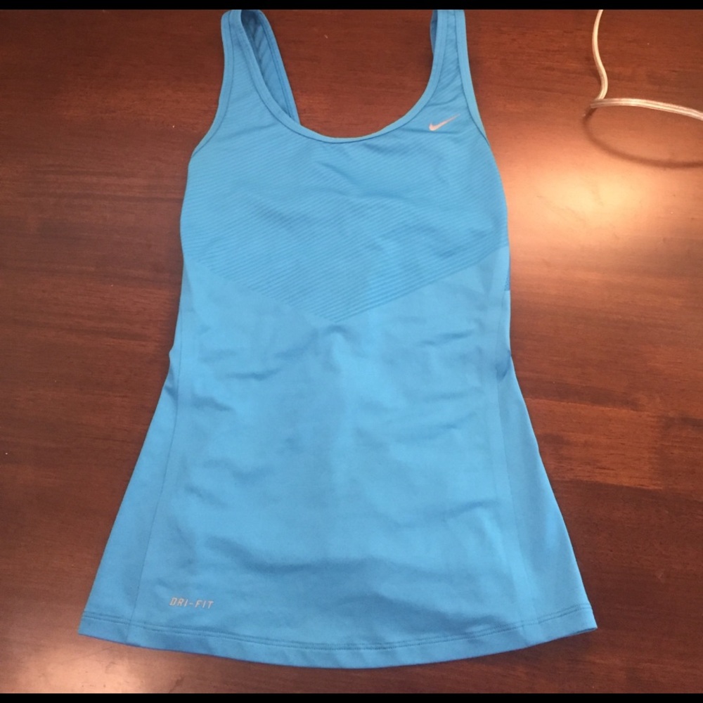 Blue bike tank top size small