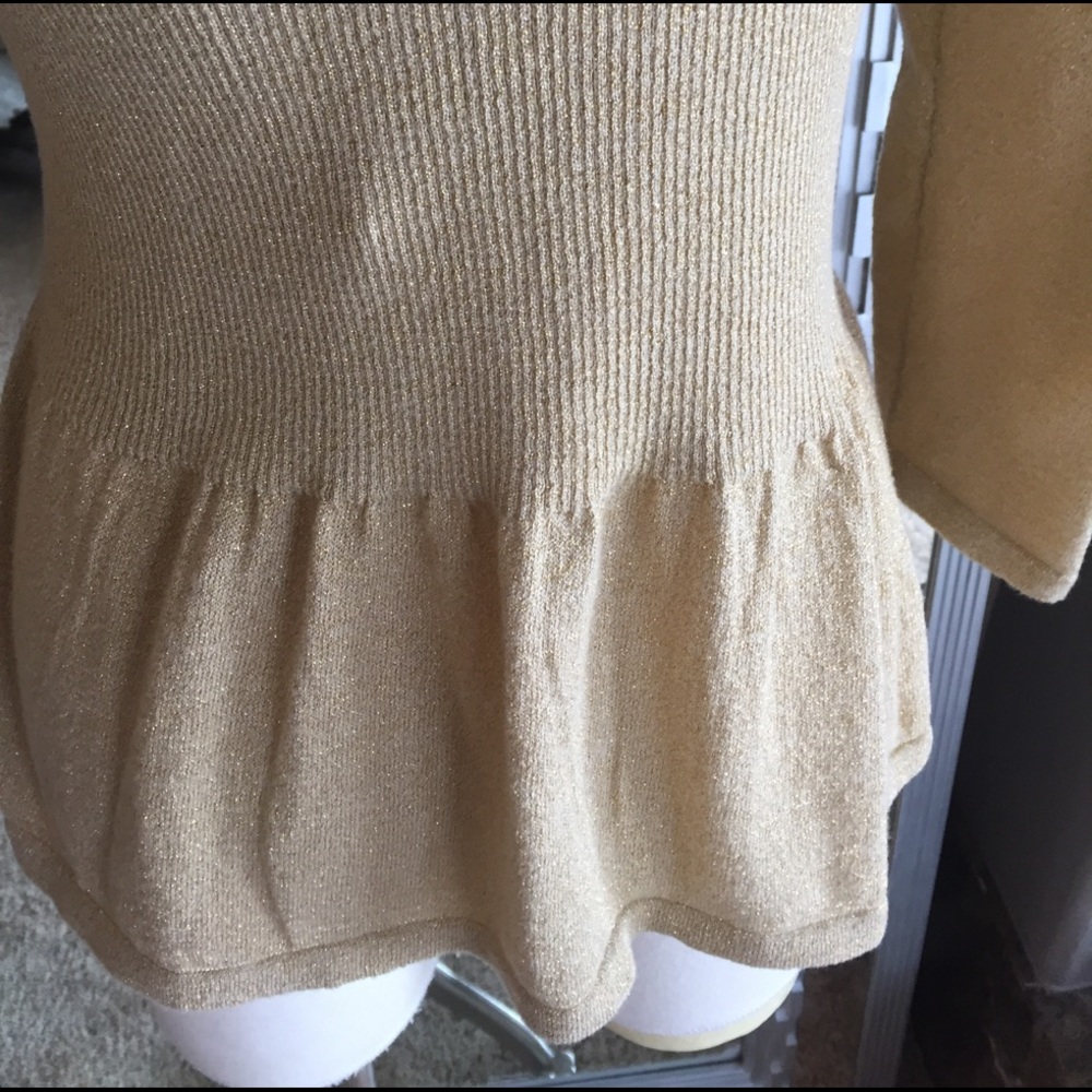 GOLD Ruffled Cardigan - Picture 6 of 6