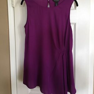 97 poly/3 spandex fuschia blouse