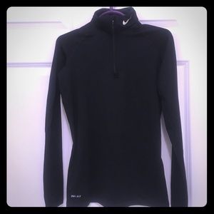 Nike black dry fit compression pullover