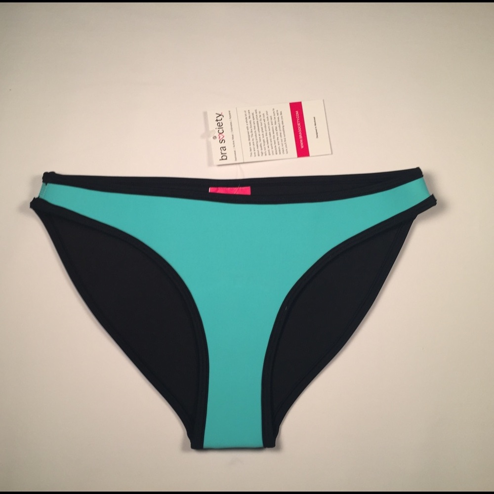 Bra Society Women's Bikini Bottom - Mint Small