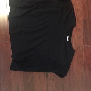 Black crop top