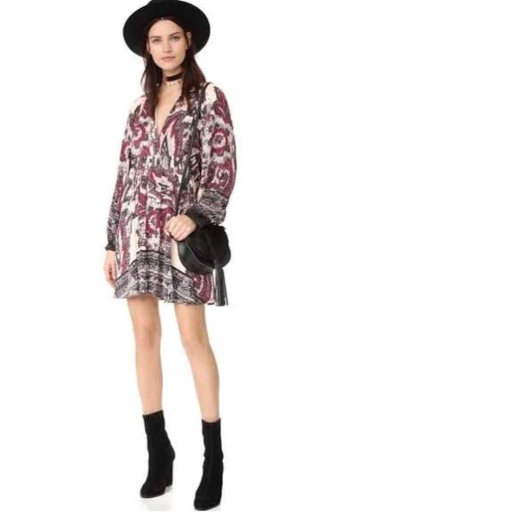 Free People Floral Mini Dress