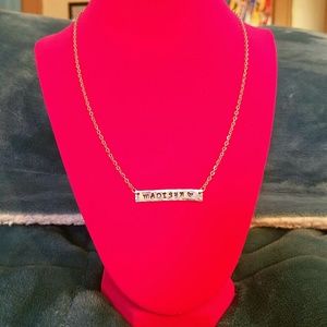 Personalized charm necklace