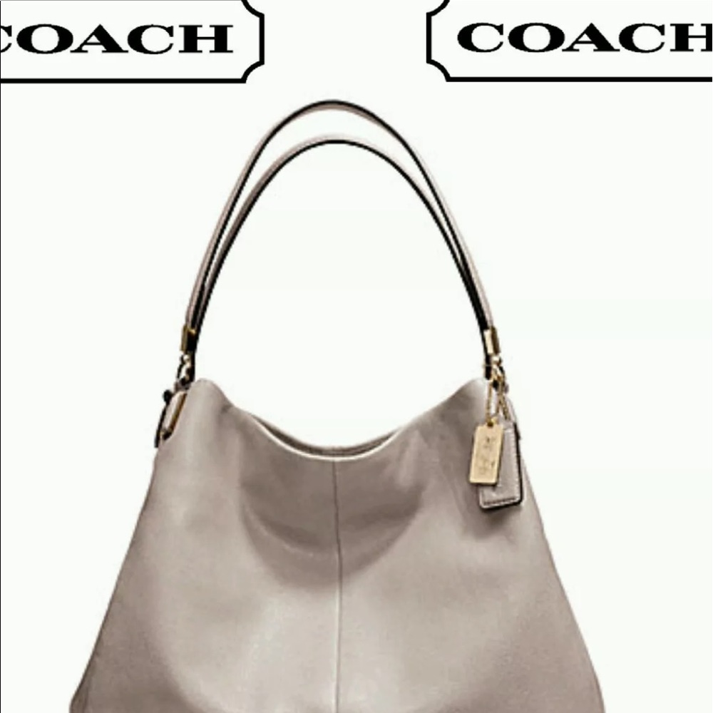 COACH PHOEBE SUPER SOFT PEBBLE GRAY TOTE