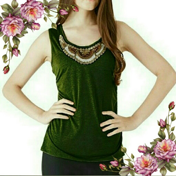 Iz Byer Tops - ✂Beaded tank top.Juniors. Offers are welcome