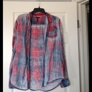 Red and blue flannel