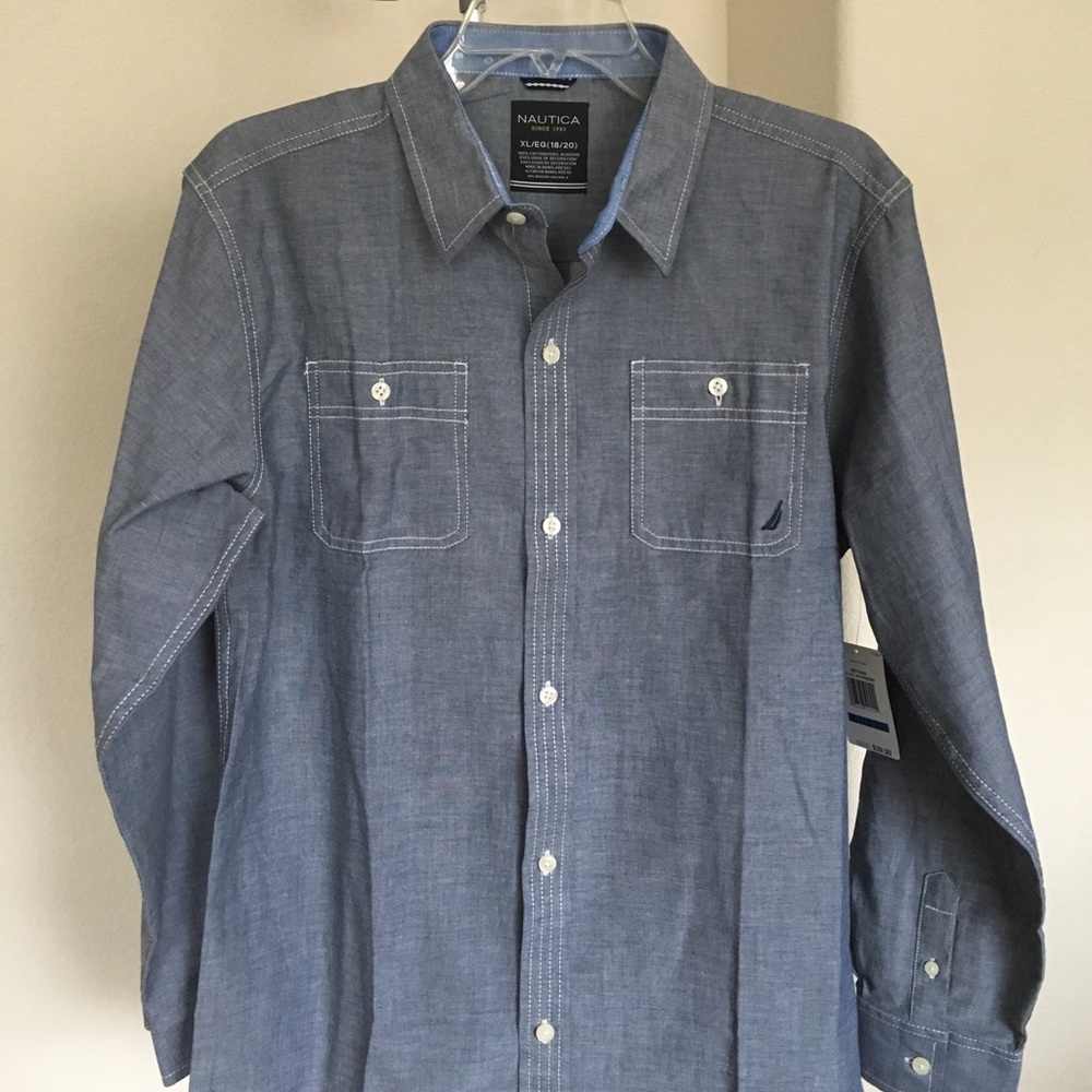 Boys Nautica button up shirt