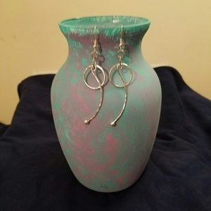 Hand painted vase to display jewelry